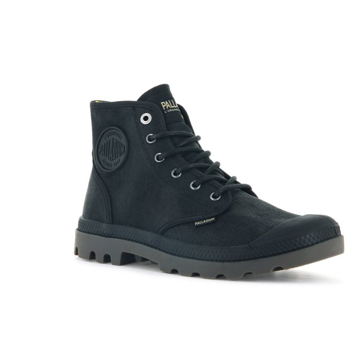 Dámské Boty Palladium Pampa Hi WAX Černé | CZ QBZ-01K